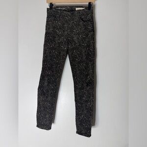 Anthropologie AG Adriano Goldschmied Velvet High Rise Stevie Ankle Jeans Size 27